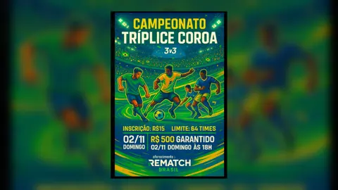 🎯CAMPEONATO TRÍPLICE COROA – 3v3⚽